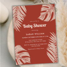 Elegant terracotta boho verlaat Baby shower