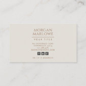 Elegant terracotta boho wilde bloemen bloemmotief visitekaartje (Achterkant)