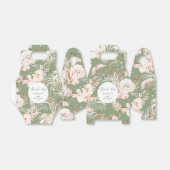 Elegant terracotta botanical floral garden bruilof bedankdoosjes (Uitgevouwen)