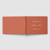 Elegant Terracotta Bruiloft Gastenboek (Volledig)