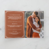 Elegant Terracotta en White Monogram Wedding (Binnen)