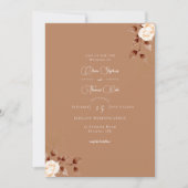 Elegant Terracotta Eucalyptus Sinaasappel Flora We Kaart (Voorkant)