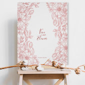 Elegant Terracotta Floral Wedding Poster