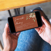 Elegant Terracotta Greenery Foliage Leaves Kaart