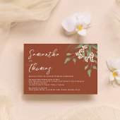 Elegant Terracotta Greenery Foliage Leaves Kaart