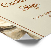 Elegant Terracotta Ivory Sage Floral Custom 8x10 Poster (Hoek)