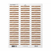 Elegant Terracotta Koper Retouradres Etiket (Full Sheet)