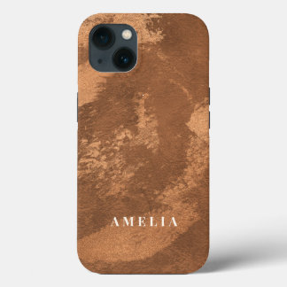 Elegant terracotta koperverbrand Sinaasappel Case-Mate iPhone Case