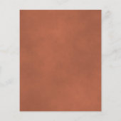 Elegant Terracotta Leaves Budget Wedding Menu (Achterkant)