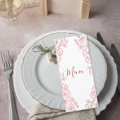 Elegant Terracotta Minimalist Wedding Menu