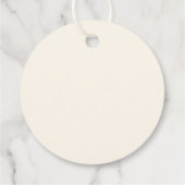 Elegant Terracotta Modern Classic Wedding Bedankjes Labels (Achterkant)