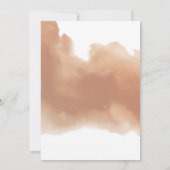 Elegant Terracotta, Peach, Blush Botanical Wedding Kaart (Achterkant)