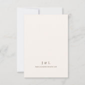 Elegant Terracotta Rustic Fall Floral Wedding  RSVP Kaartje (Achterkant)