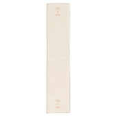 Elegant Terracotta Script Wedding Table Runner Korte Tafelloper (Voorkant)