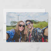 Elegant Terracotta Signature Script Foto Save The Date (Achterkant)