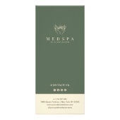 Elegant Terracotta Spa Esthetician Prijslijst Menu (Achterkant)