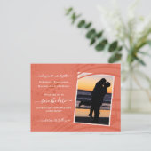 Elegant Terracotta sparen het Briefkaart van de Da (Staand voorkant)