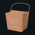 Elegant Terracotta Trendy Script Custom Hartelijk  Bedankdoosjes<br><div class="desc">Elegant Terracotta Trendy Script Custom Hartelijk dank voor het promotievak</div>