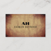 Elegant Terracotta Watercolor Abstract Modern Visitekaartje (Voorkant)