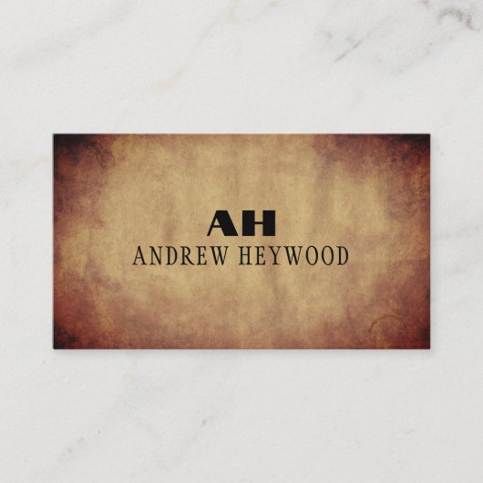 Elegant Terracotta Watercolor Abstract Modern Visitekaartje (Voorkant)