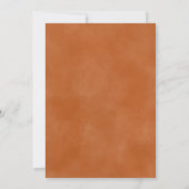 Elegant Terracotta Waterverf Minimalist Wedding Kaart (Achterkant)