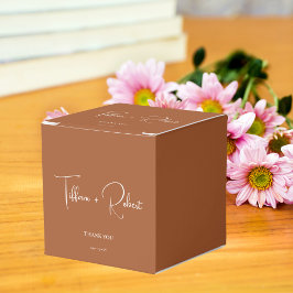 Elegant Terracotta Wedding Bedankt Bedankdoosjes