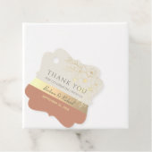 Elegant Terracotta Wedding Bedankt Bedankjes Labels (In situ)