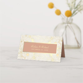 Elegant Terracotta Wedding Place Card Plaatskaartje