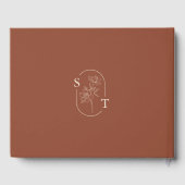 Elegant Terracotta Whimsical Wedding Gastenboek (Achterkant)