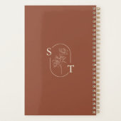 Elegant Terracotta Whimsical Wedding Planner (Achterkant)