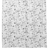 Elegant terrazzo met handgemaakte douchegordijn (Voorkant)