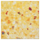 Elegant Terrazzo Retro Oranje Pattern Texture Stof (Swatch)