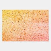 Elegant Terrazzo Retro Oranje roze textuurpatroon Inpakpapier Vel (Voorkant)