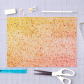 Elegant Terrazzo Retro Oranje Textielpatroon Tissuepapier (Craft)