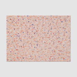 Elegant Terrazzo Retro Pink Paars White Pattern Tissuepapier