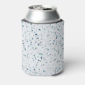 Elegant Terrazzo White Blauwgroen Blue Green Grey  Blikjeskoeler (Blikje Achterkant)