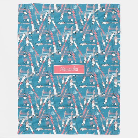 Elegant terug naar school fleece met aangepaste na (Voorkant)