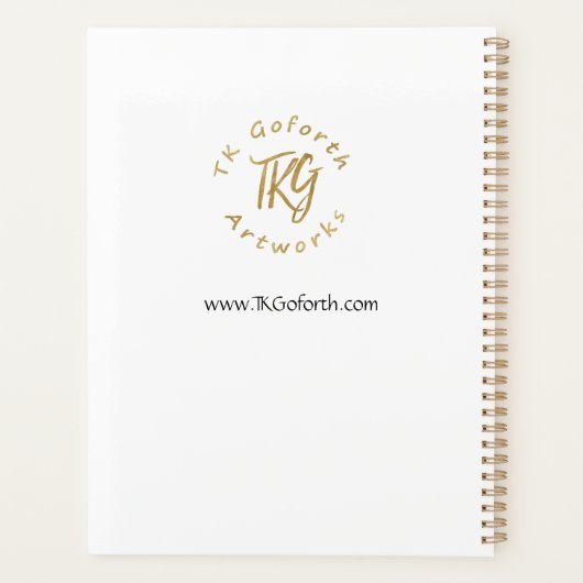 Elegant Texas Bluebonnets Blauw Bloemen Modern Planner (Achterkant)