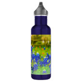 Elegant Texas Bluebonnets Blauw Bloemen Modern Waterfles (Rechts)