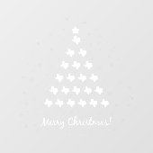 Elegant Texas kerstboom Raamsticker (Vel)