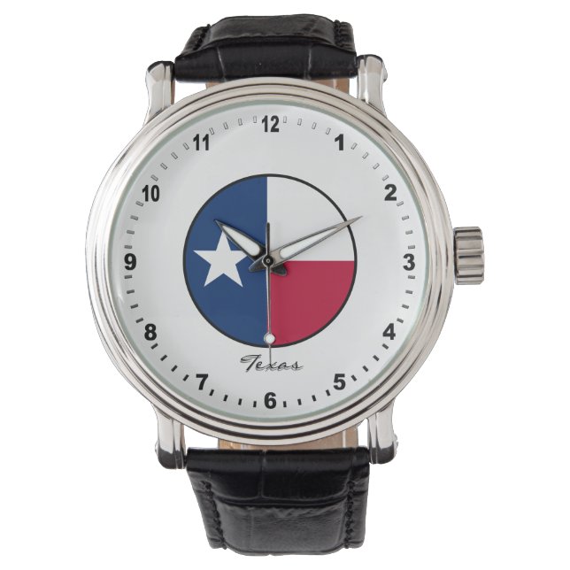 Elegant Texas Watch & Texas Flag / VS Horloge (Voorkant)