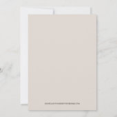 ELEGANT TEXAS Wedding Invitation Details Kaart (Achterkant)