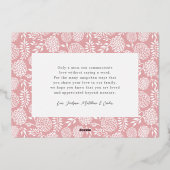 Elegant Text Photo Moederdag Folie Feestdagenkaart (Achterkant)