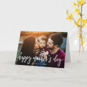 Elegant Text Photo Moederdag Wenskaart Kaart (Gele Bloem)