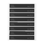 Elegant text sjabloon sticker wrap adreslabel wikkel (Vel)