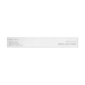 Elegant text sjabloon sticker wrap adreslabel wikkel (Individueel)