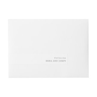 Elegant text sjabloon sticker wrap adreslabel wikkel