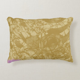 Elegant textielontwerp met een gouden achtergrond accent kussen