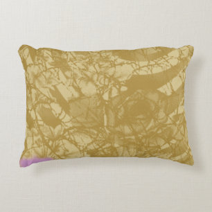 Elegant textielontwerp met een gouden achtergrond accent kussen