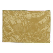 Elegant textielontwerp met een gouden achtergrond kussensloop (Achterkant-Links)